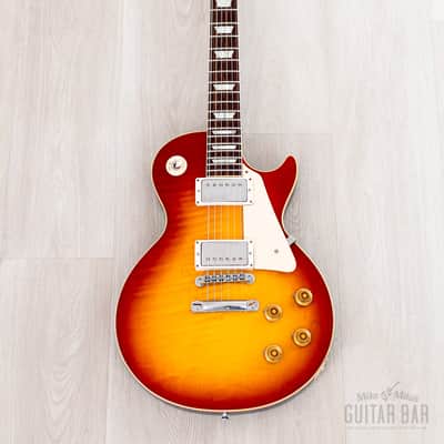 2022 Gibson Custom Shop Historic 1959 Les Paul Standard R9 70th Anniversary Washed Cherry Sunburst Gloss image 2