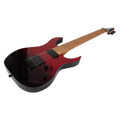 Spira S-457 TRD 450 Series Double Cutaway Roasted Poplar Flamed Maple Top Canadian Roasted Maple Neck 6-String Electric Guitar image 5