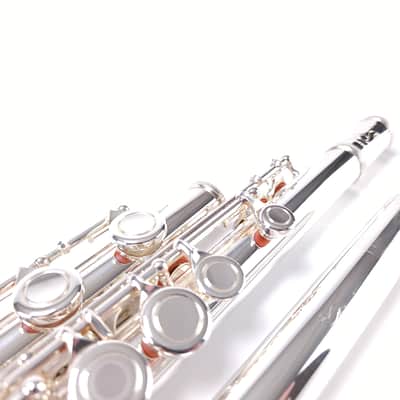 Samperi Silver Pinnacle by Haynes Amadeus Makers Pre-Pro Flute Open Hole B Foot NEW image 6