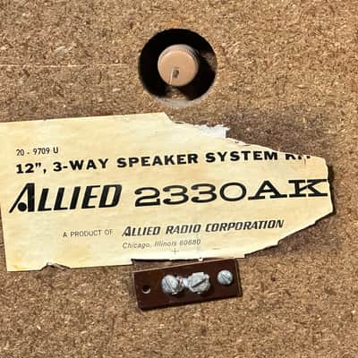 Vintage Allied 2330A 3-Way Speaker Pair image 11