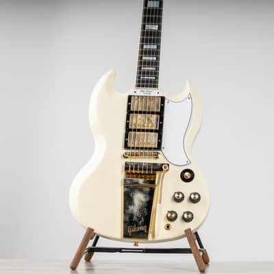 Gibson 1963 Les Paul SG Custom Reissue with Maestro Vibrola, Classic white | Demo image 1