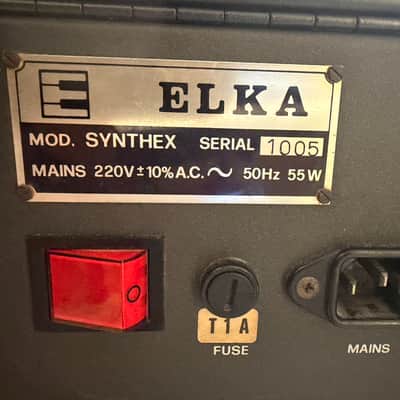 Elka Synthex 1980s - Black image 9