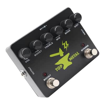 MOSKY TOP METAL Heavy Metal Boost Guitar Pedal Effect Stomp-box 3 Band EQ Control image 2