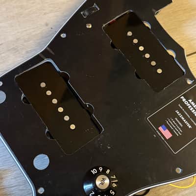 2025 Fender American Professional II Jazzmaster LOADED Pickguard Black USA V-Mod image 6
