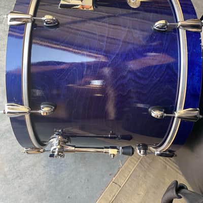 Premier Artist Birch 90s era - Blue Gloss Lacquer 22x16 Very Nice Condition! image 3