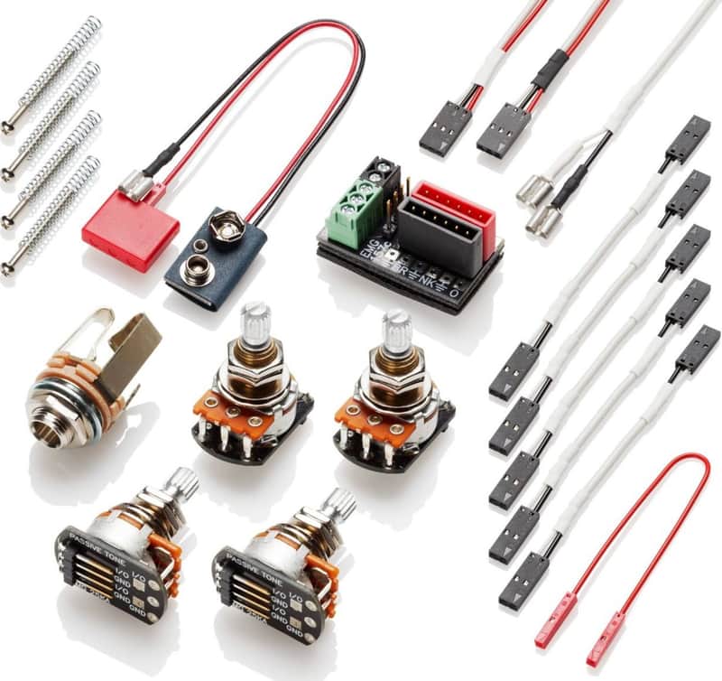 EMG Two Push Pull Pot Conversion Kit for Dual Mode Pickups, LONG SHAFT image 1