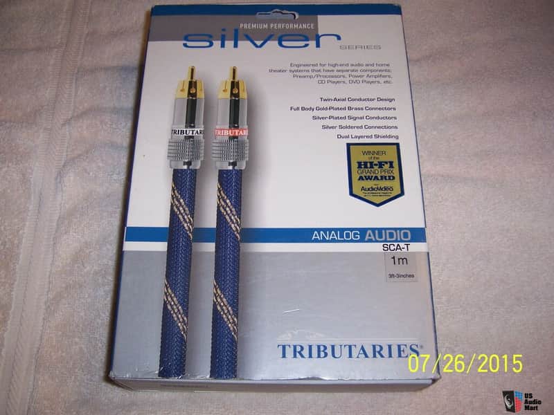 Tributaries Silver Series Analog Audio RCA interconnects SCA-T new image 1