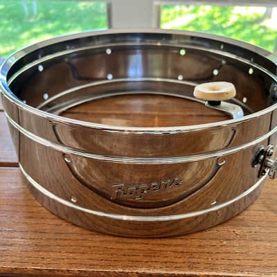 Vintage ROGERS 5"X14" Dyna-Sonic Snare Drum 1969-75 COB (Chrome over Brass) Fullerton image 15
