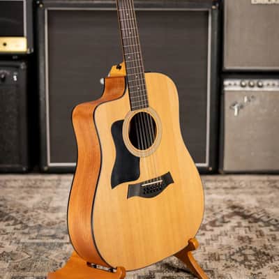 Taylor 150ce Left-Handed 12-String Dreadnought Acoustic/Electric Guitar - Natural with Gig Bag image 15