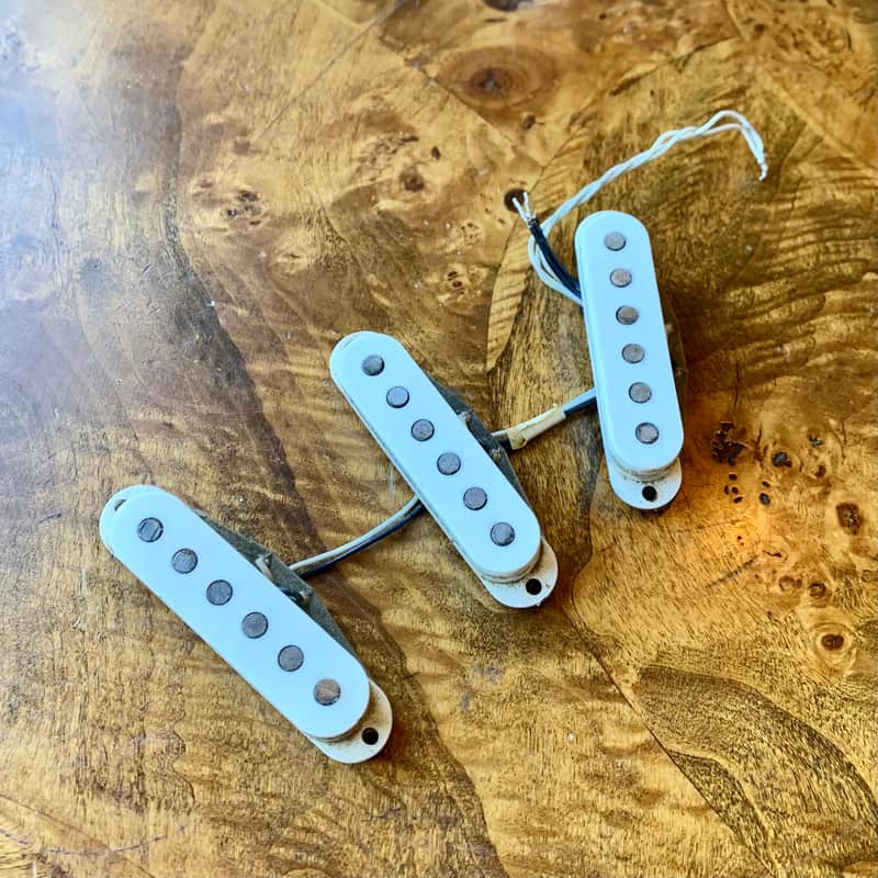 Fender Stratocaster pickups 1975 Grey Bottom original vintage USA strat image 1