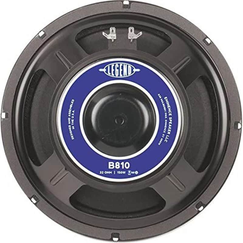 Eminence Speakers Legend B810 10 150W Bass Guitar Speaker Driver, 32 Ohm image 1