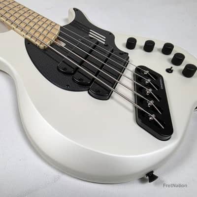 Dingwall NG3 5-String Ducati White Fanned Fret Multi-Scale - 9.06lbs #21063 image 10