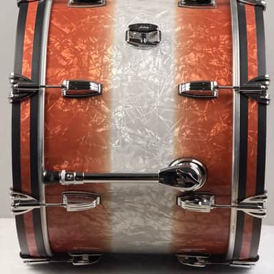 Ludwig 20/12/14/5x14" Classic Maple Downbeat Drum Set w/ Rail - Exclusive Fire Burst Pearl image 10