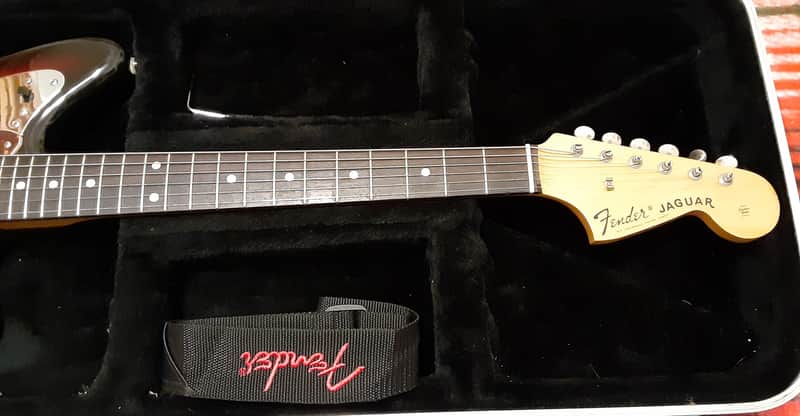 Fender Jaguar crafted in Japan 1990's Sunburst | Reverb