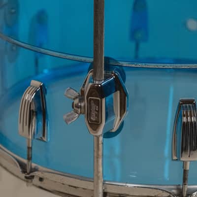 1970s Ludwig Vistalite Tivoli Pattern A 'Big Beat' in Blue/Blue/Blue - 14x22, 16x16, 9x13, 8x12, 5x14sn image 20