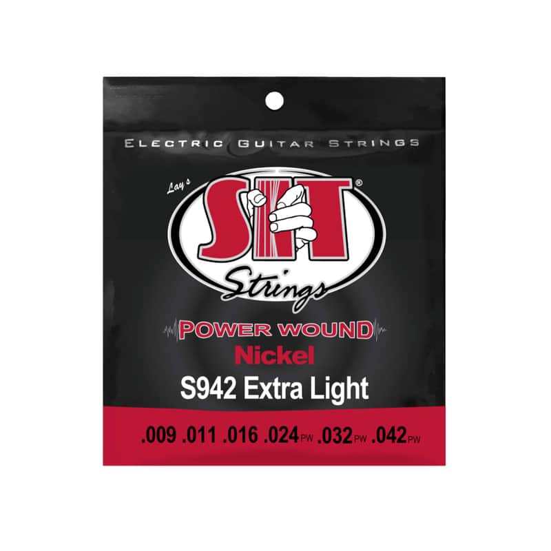 NEW SIT Power Wound Electric Guitar Strings - Extra Light - .009-.042 image 1