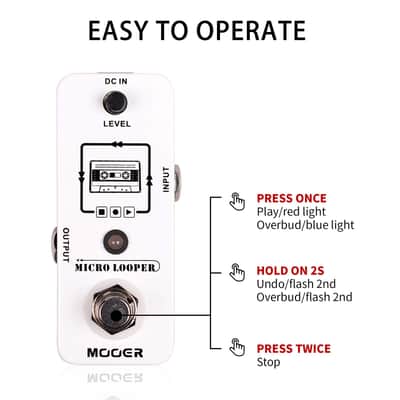 Mooer Micro Looper Guitar Loop Pedal Effect Pedal (Price includes the import duty for US buyer) image 3