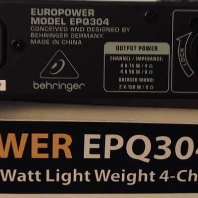 Behringer Europower EPQ304 300-Watt 4-Channel Power Amp 2010s - Standard image 13