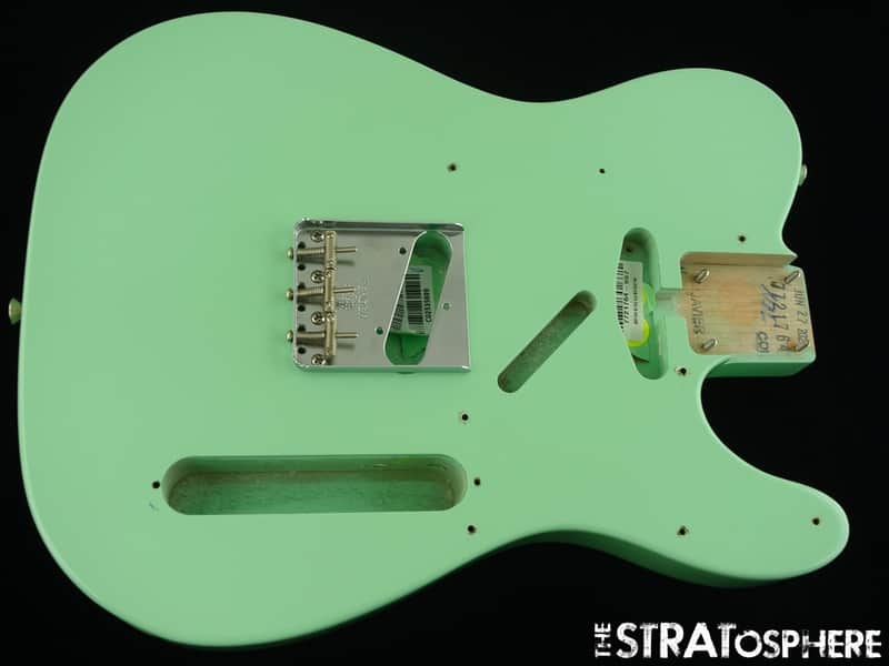 Fender AV II American Vintage 1963 Telecaster BODY & HARDWARE 63 Tele Surf Green image 1