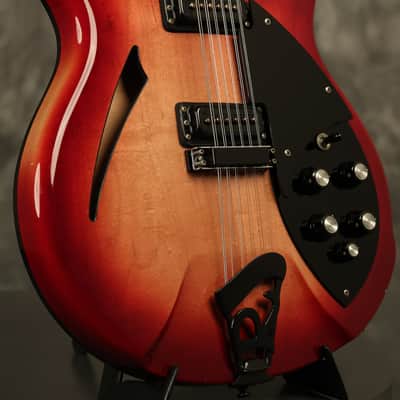 1995 Rickenbacker 360/12 string BT Fireglo w/BLACK hardware + binding!!! image 10
