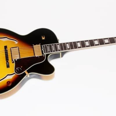 Epiphone Joe Pass Emperor II Electric Jazz Guitar Vintage Sunburst w/ Case image 1