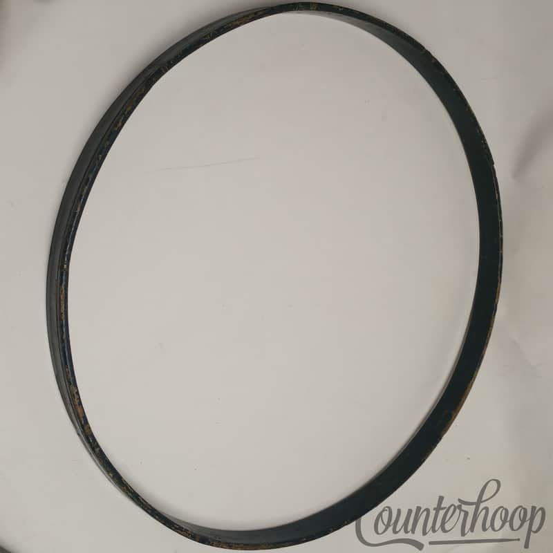*Ludwig & Ludwig 26" Bass Drum Hoop/Rim Vintage 20s 1Ply Maple Gold Sparkle/Blue image 1