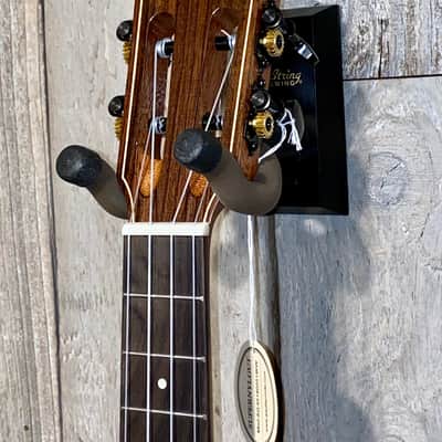 Leolani Tenor T1824 Slotted Headsock,  Solid Spruce Top, Exotic Black & White  Ebony Back & Sides image 7
