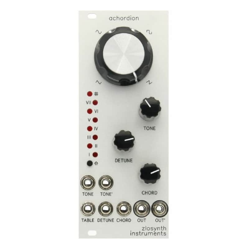 Zlosynth Achordion Chord-Crafting Quantizing Wavetable Oscillator Module (silver) image 1