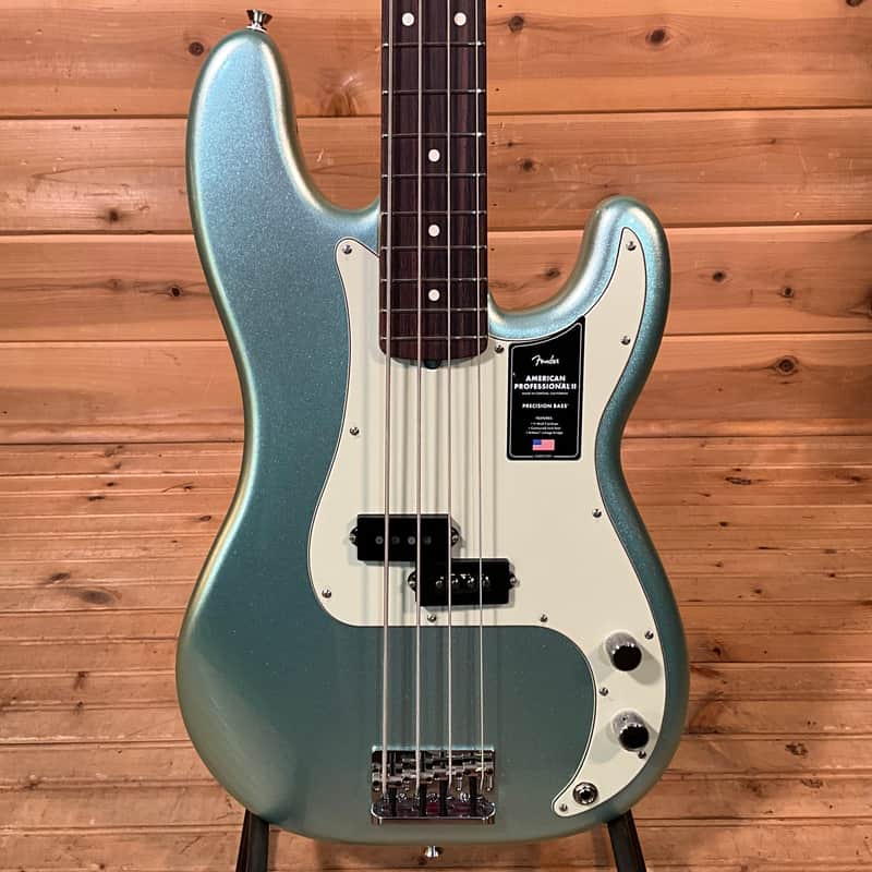 Fender American Professional II Precision Bass - Mystic Surf Green image 1