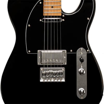 Stagg SET-PLUS BK Vintage T Series Solid Paulownia Body Bolt-on Maple Neck 6-String Electric Guitar image 4