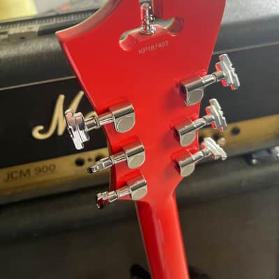 D'Angelico Premier EXL-1 with Ovangkol Fretboard 2019 - 2020 - Fiesta Red image 5