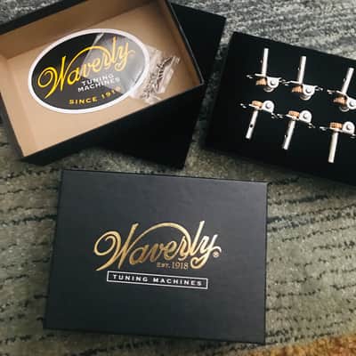Waverly Slotted Pegheads Tuners with Butterbean Knobs for  2018 Nickel image 1