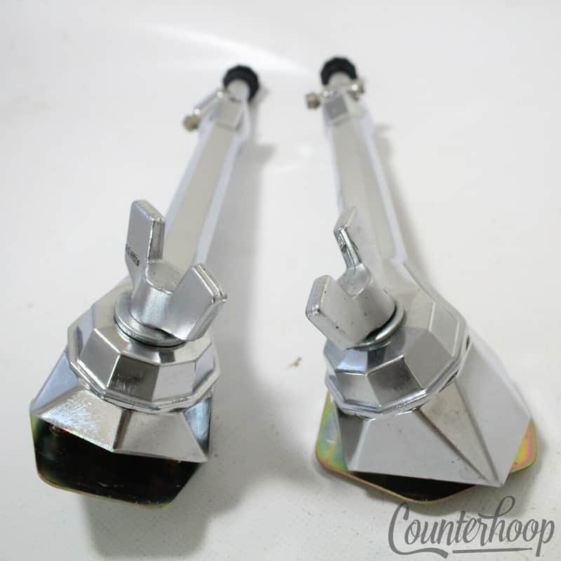 *Yamaha 2x Bass Drum Japan Spurs+Mounts Telescoping Legs 80s Stage Custom Model image 1
