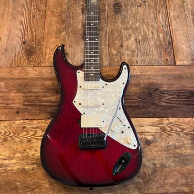 Aria / Variax combo stratocaster 1980's Cherry-Natural image 1