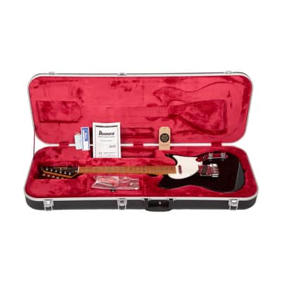 2021 Ibanez FLATV1-BK Josh Smith Signature Electric Guitar w/ Case, Black, F212XXXX image 10