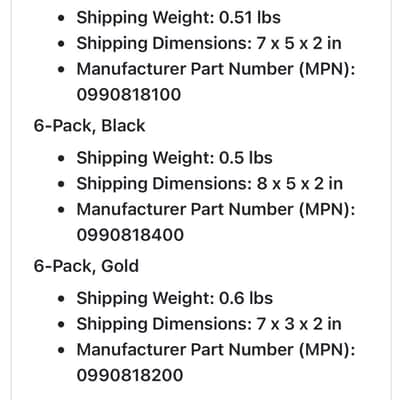 Fender #0990818100, 6 inline staggered 2026 - Chrome image 2
