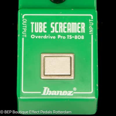 Ibanez TS-808 Tube Screamer with JRC4558D op amp 1981, " R " logo s/n 127576 Japan image 4