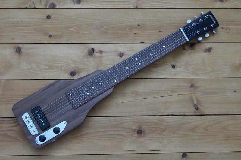 Woodsville Chicago 51 Lap Steel - Walnut, with Padded Gig Bag image 1