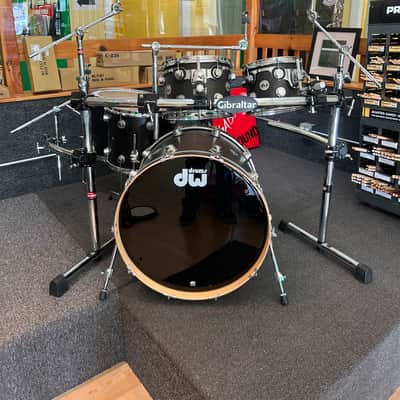 DW Collectors Series 2010 - Flat Black with Gibraltar Rack image 1