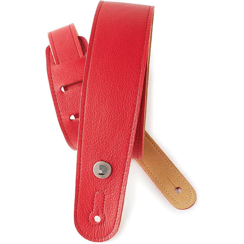 D'Addario 20GL Slim Garment Leather Guitar Strap image 3