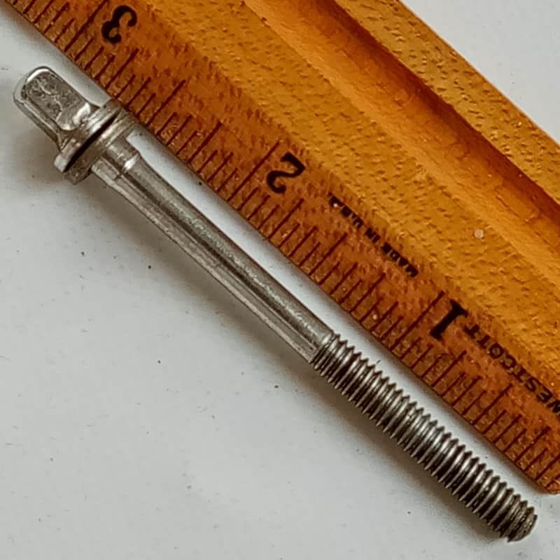 Ludwig&Leedy 2 5/8" Chrome T-Rod Snare/Tom Drum 12-24 Tension Vintage50s Stepped image 1