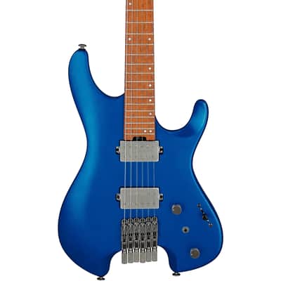 Ibanez Quest Standard Q52-LBM 6-String Headless Solid Body Electric Guitar with Roasted Birdeye Maple Fretboard, Right-Handed, Laser Blue Matte image 1