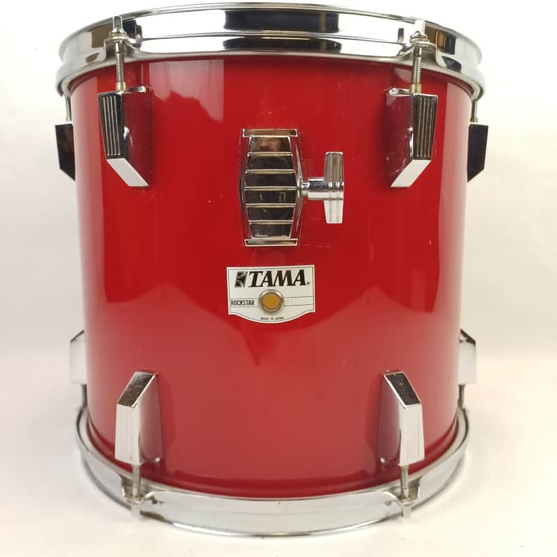 Tama 12x13" Rockstar Pro Tom Drum Fire Storm Red Japan Vintage 80s MIJ Rack/Ride image 1