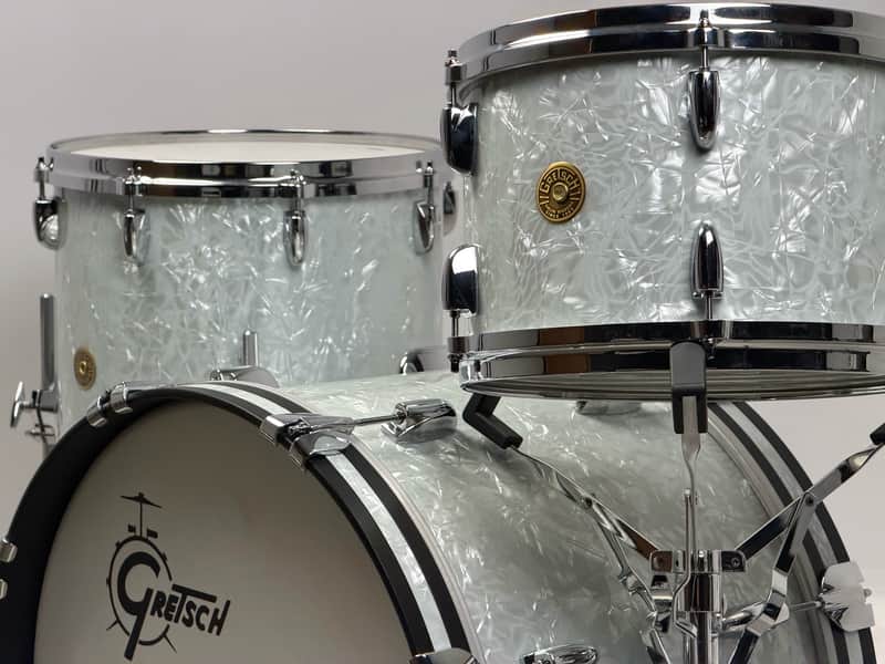 Gretsch 20/12/14" USA Custom Drum Set - White Marine Pearl image 1