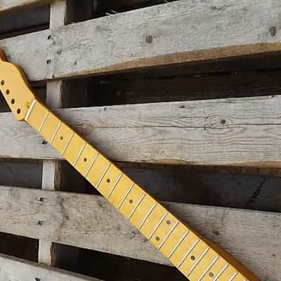 21 Fret Vintage Tint Maple T guitar neck replacement fits OEM image 6