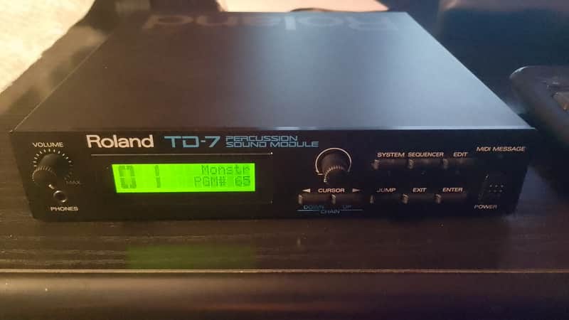 Roland TD-7 Drum Sound Module 1992 - 1999 - Black image 1