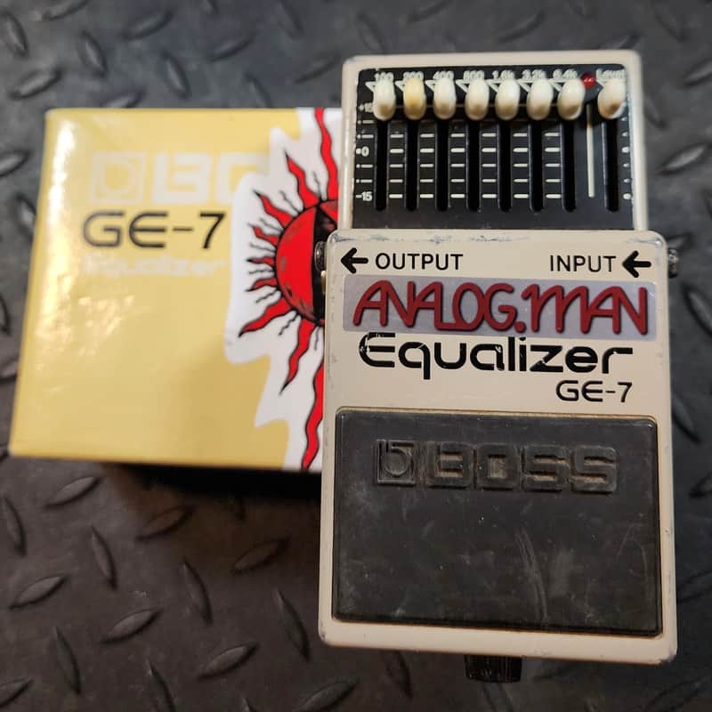 Analogman Boss GE-7 Graphic Equalizer Pro Mod EQ Taiwan Silver