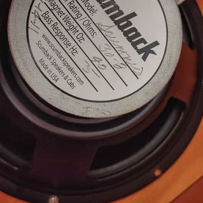 Custom 1x12 Guitar Speaker Cabinet Scumback Scumnico SC75 30W 8 Ohm image 5