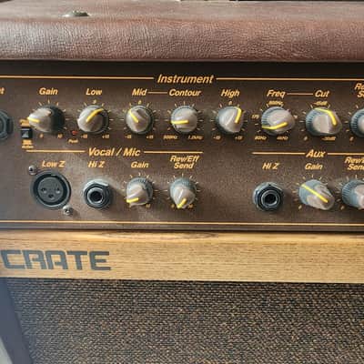 Crate CA125 125-Watt 2x8" Acoustic Guitar Combo with Tweeter 2000s - Brown image 2