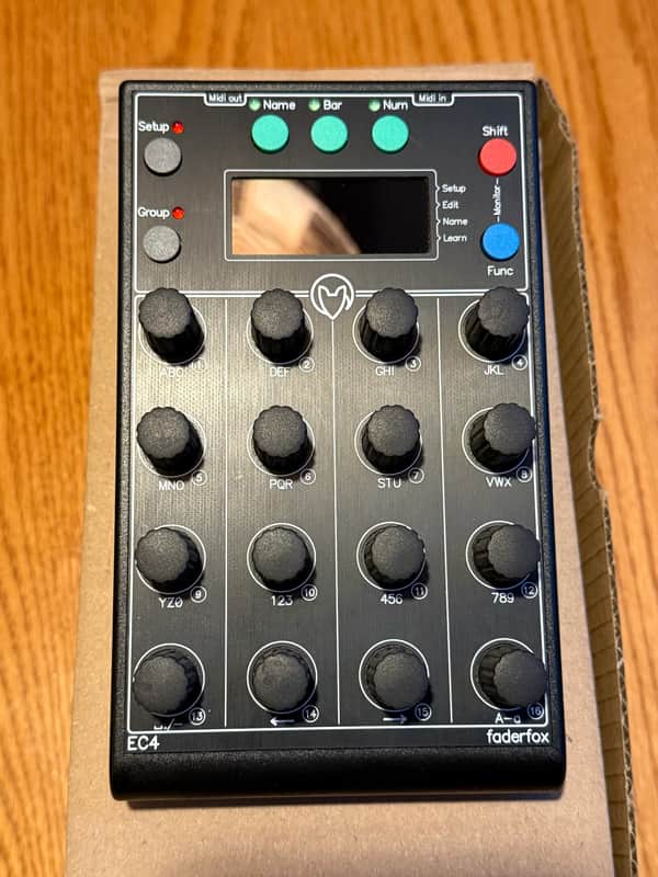 Faderfox EC4 Midi Encoder Controller - 2024 - Black image 1